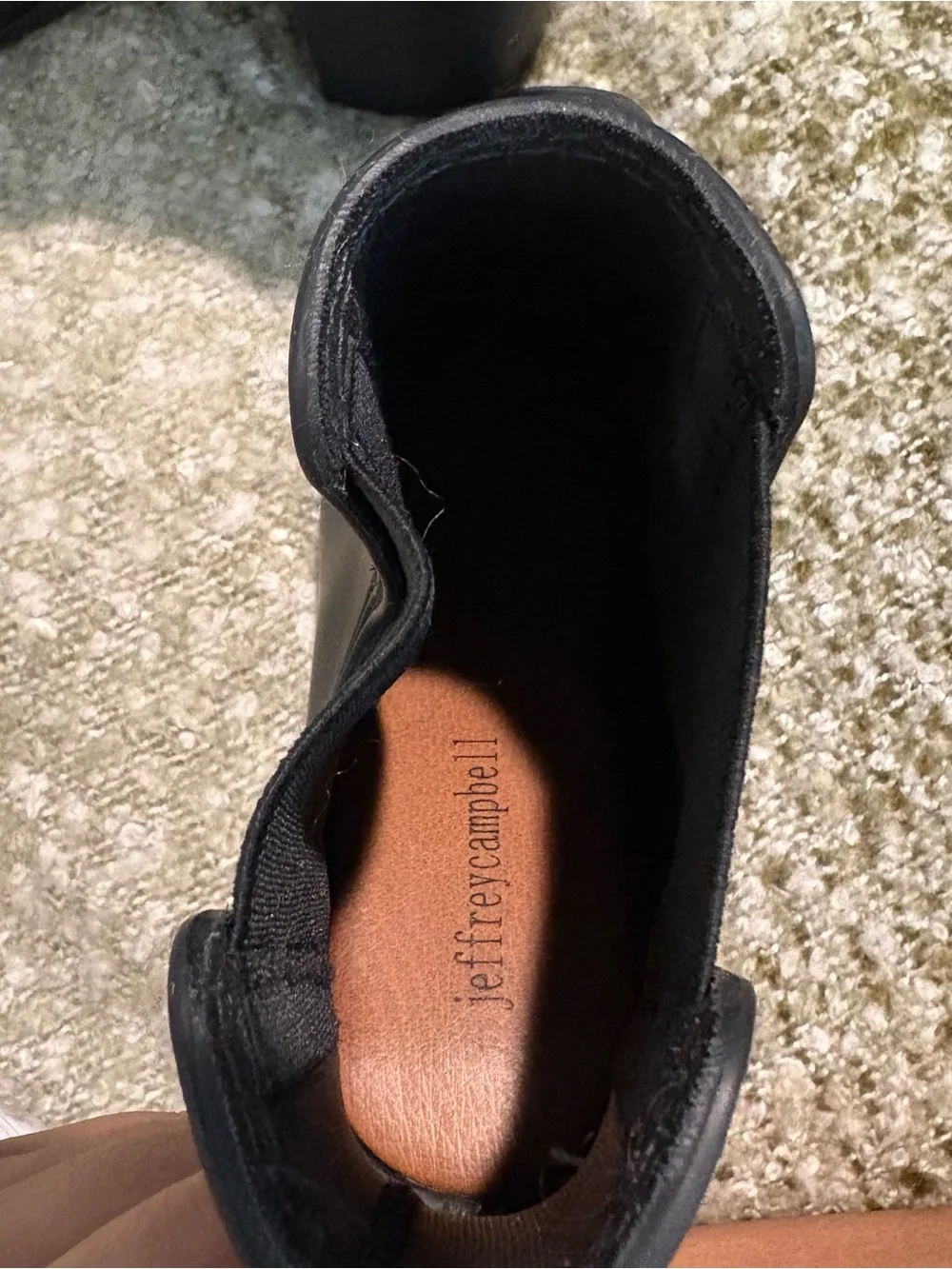 Jeffrey Campbell Hurricane Waterproof Chelsea Boot in Matte Black